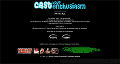 Desktop Screenshot of castyourenthusiasm.com