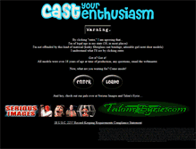 Tablet Screenshot of castyourenthusiasm.com